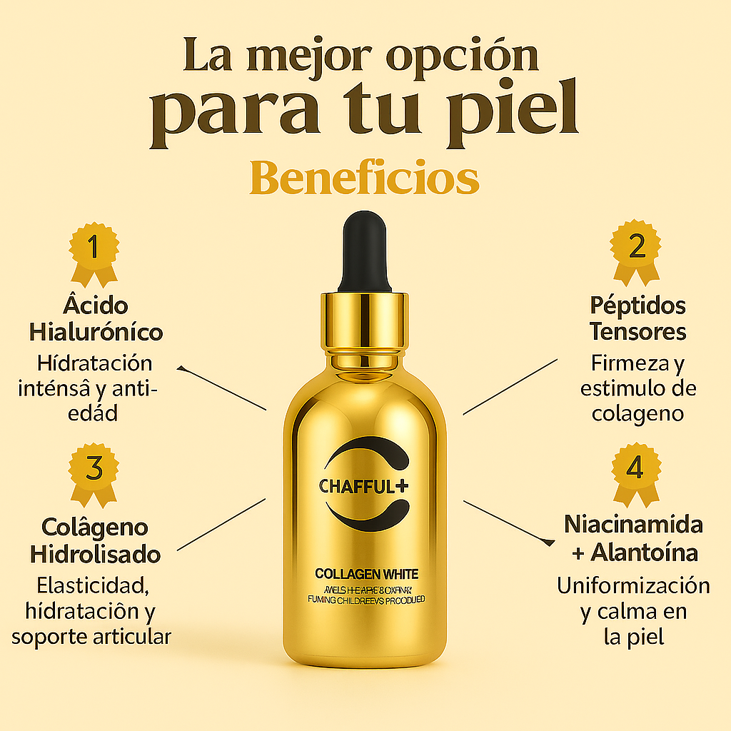 Serum Anti-Aging™ Colágeno, Niacidamida + Masajeador InfraColor
